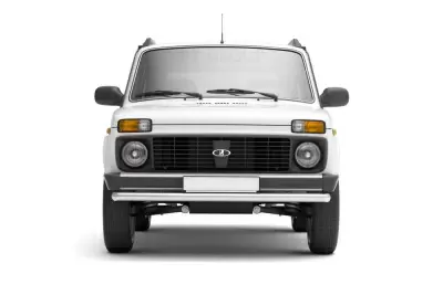 Защита переднего бампера одинарная O63 мм (НПС) на LADA 4х4 2121 с 1995
