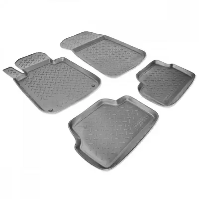 Коврики салонные для Audi Q8 3D (2018) (5 мест) (серый)
