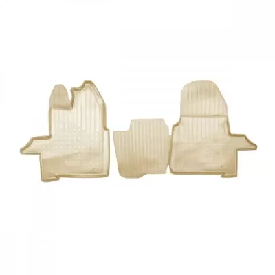 Коврики салонные для Ford Transit (2006) (2 шт) (бежевый)