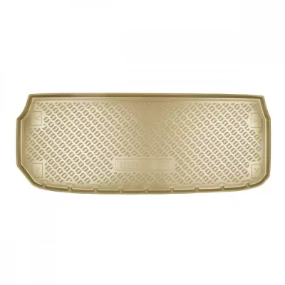 Коврики в багажное отделение для Nissan Pathfinder (R52) (2014) (разложенный 3 ряд) (бежевый)