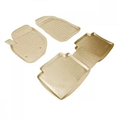 Коврики салонные для Hyundai Kona 3D (2017) (бежевый)