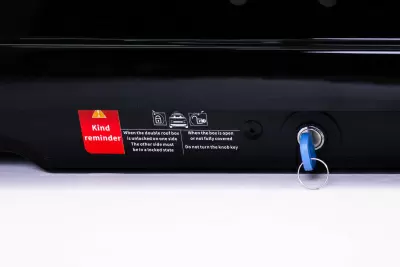 Автобокс REAKTIV Uragan 740 черный глянцевый двустороннее 740 л от интернет-магазина AUTOBOKS.kz. 