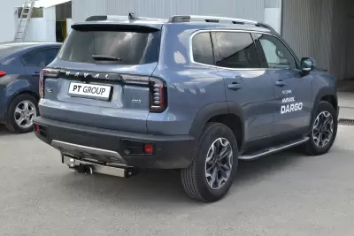 Фаркоп на HAVAL Dargo 2022+ с НЕРЖ накладкой /съемный квадрат/ от Интернет-Магазина Autoboks.kz