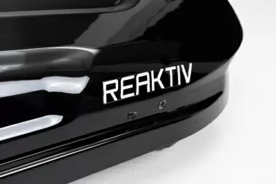 Автобокс REAKTIV Buran черный глянцевый двустороннее 370 л от интернет-магазина AUTOBOKS.kz. 