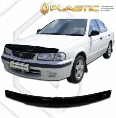 Мухобойка (дефлектор капота) для Nissan Sunny 1998-2002 (арт. 2010010101176)
