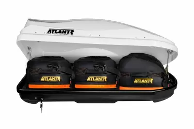 Багажный бокс Atlant Diamond 350 белый от интернет-магазина AUTOBOKS.kz. 