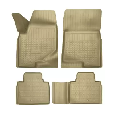 Коврики салонные для Ssang Yong Rexton (2017) (5 мест) (бежевый)