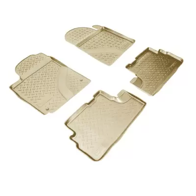 Коврики салонные для Toyota Corolla Verso (E12) (2007-2009) (бежевый)