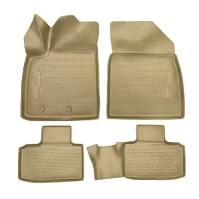 Коврики салонные для Dong Feng YiXuan MAX (2022) (бежевый)