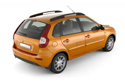 Рейлинги "Комфорт" (Черный муар) / LADA Kalina Хэтчбек