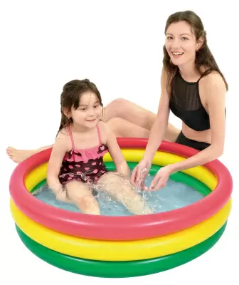 Бассейн надувной SunClub Colorful, 100x100x22см, 17218