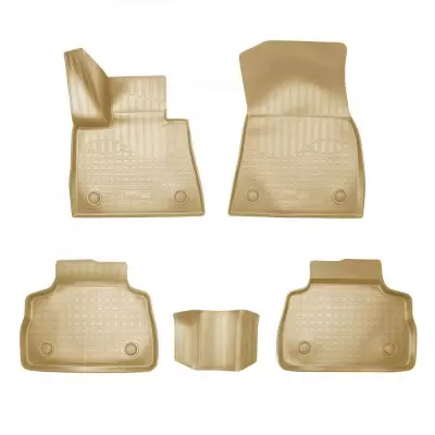 Коврики салонные для BMW X5 (G05) 3D (2018) (бежевый)