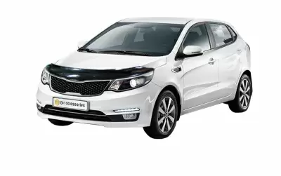 Мухобойка (дефлектор капота) CA Plastic 2010010111694 для Kia Rio 2015-2017 от интернет-магазина AUTOBOKS.kz. 