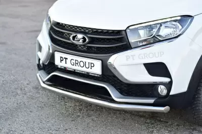 Защита переднего бампера одинарная O51 мм (НПС) LADA XRAY Cross с 2018