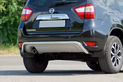 Защита заднего бампера O51 мм (НПС) на Nissan Terrano с 2014 от Интернет-Магазина Autoboks.kz