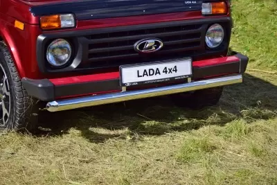 Защита переднего бампера одинарная O63 мм (НПС) на LADA 4х4 2121 с 1995 от Интернет-Магазина Autoboks.kz