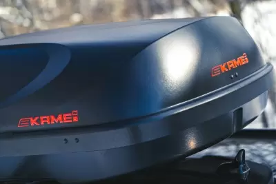 Автобокс Kamei Husky 510 черный матовый двустороннее от интернет-магазина AUTOBOKS.kz. 