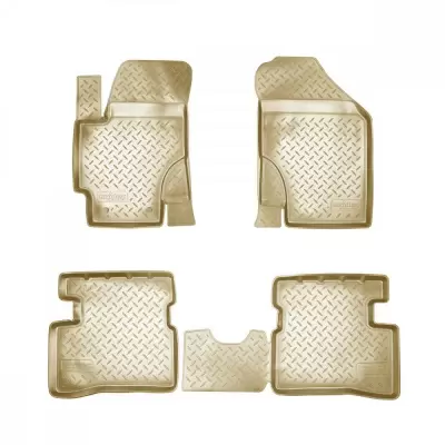 Коврики салонные для Kia Picanto (JA) 3D (2017) (бежевый)