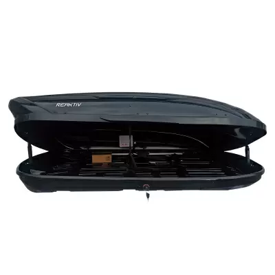 Автобокс REAKTIV Torpeda 600 черный глянцевый двустороннее 900 л от интернет-магазина AUTOBOKS.kz. 