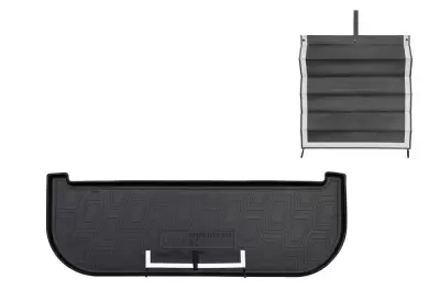 Коврики в багажное отделение с текстильным фартуком для SWM G05 PRO (7 мест) (разложенный 3 ряд) (20