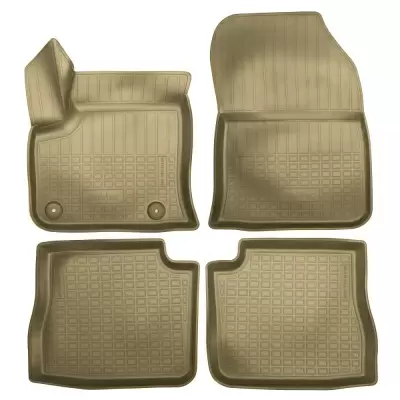 Коврики салонные для Peugeot e-2008 3D (2021) (бежевый)