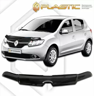 Мухобойка (дефлектор капота) для Renault Sandero 2014+ (арт. 2010010110178)