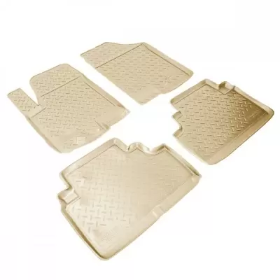 Коврики салонные для Kia Stinger 2WD 3D (2017) (бежевый)