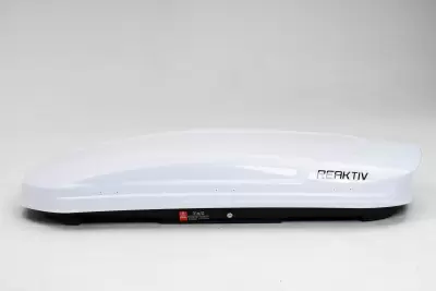 Автобокс REAKTIV Buran 370 белый глянцевый двустороннее 370 л от интернет-магазина AUTOBOKS.kz. 