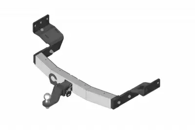 Фаркоп на Mitsubishi Pajero Sport 2021+ с нерж накладкой  /съемный квадрат/