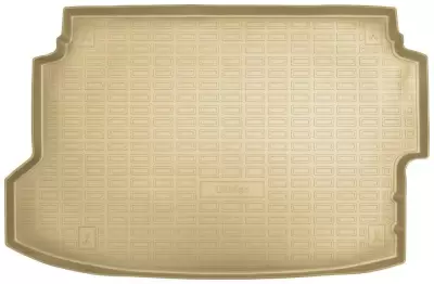 Коврики в багажное отделение для Hyundai Bayon (2021-2024) (с фальшполом, без сабвуфера) (бежевый)