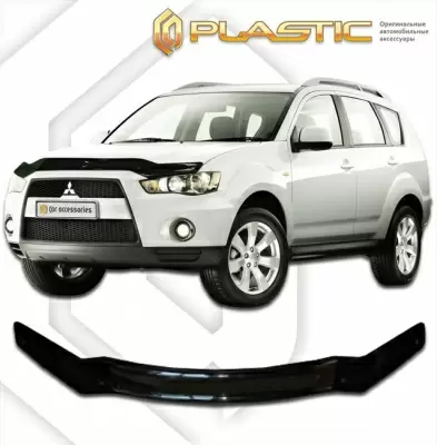 Мухобойка (дефлектор капота) для Mitsubishi Outlander XL 2009-2012 (арт. 2010010105006)