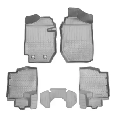 Коврики салонные для Suzuki Jimny 3D (2018) (МКПП) (серый)