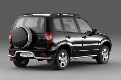 Защита порогов вогнутая O63мм (НПС) Chevrolet NIVA с 2009 от интернет-магазина AUTOBOKS.kz. 
