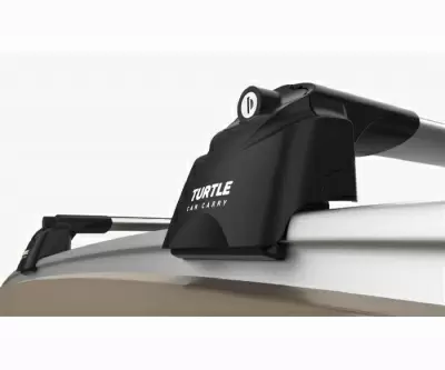 Багажник на крышу Turtle Air2 для Hyundai Bayon 2021-2025 серебристый от интернет-магазина AUTOBOKS.kz. 