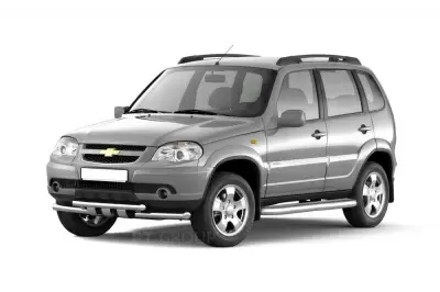 Рейлинги "Комфорт" на Chevrolet NIVA с 2002 (Черный муар)