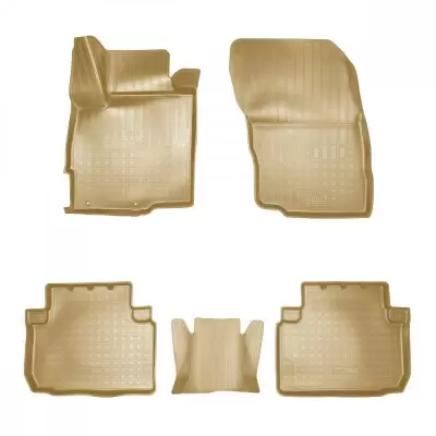 Коврики салонные для Mitsubishi Colt (2009) (бежевый)