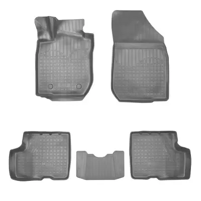 Коврики салонные для VAZ Lada Largus (I рестайл) 3D (2021) (7 мест) (серый)