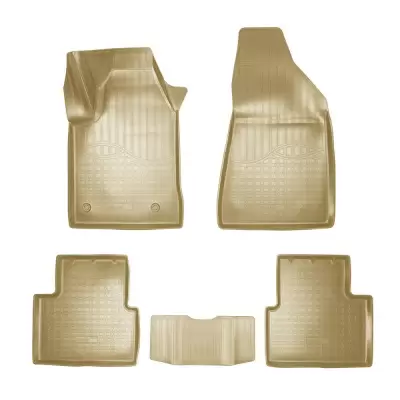 Коврики салонные для Alfa Romeo Giulietta III 3D (2010) (бежевый)