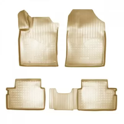 Коврики салонные для Kia Cee'd (JD) 3D (2012-2018)\ Kia Pro Cee'd (JD) 3D (2012-2018)\ Kia Cee'd SW (JD) 3D (2012-2018) (бежевый)