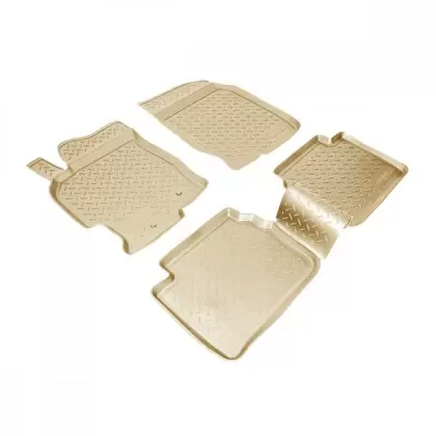 Коврики салонные для Mazda 5 (2010) (3 ряд) (бежевый)