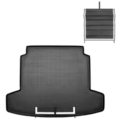 Коврики в багажное отделение с текстильным фартуком для OMODA C7 (Нижнее положение пола багажника) (2024)