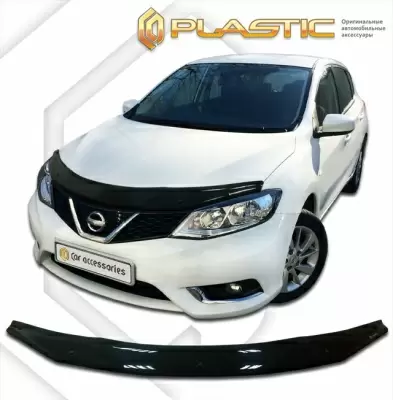 Мухобойка (дефлектор капота) для Nissan Tiida 2015+ (арт. 2010010111861)