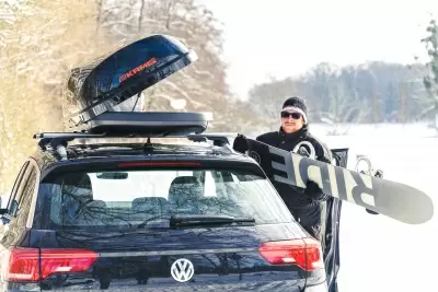 Автобокс Kamei Husky 330 черный глянцевый одностороннее от интернет-магазина AUTOBOKS.kz. 