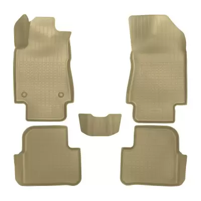 Коврики салонные для Citroen C3 3D (2017) (бежевый)