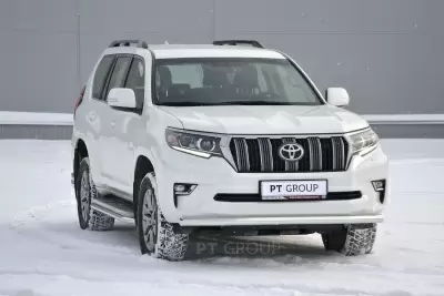 Защита переднего бампера одинарная O63мм (НПС) Toyota LAND CRUISER PRADO 150 с 2017 от Интернет-Магазина Autoboks.kz