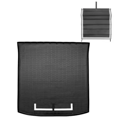 Коврики в багажное отделение с текстильным фартуком для Ssang Yong Rexton (2017) (5 мест)