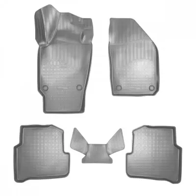 Коврики салонные для Skoda Fabia (5J2/5J5) (2007-2014) (серый)