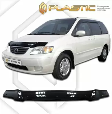 Мухобойка (дефлектор капота) для Mazda MPV 2001-2003 (арт. 2010010101213)