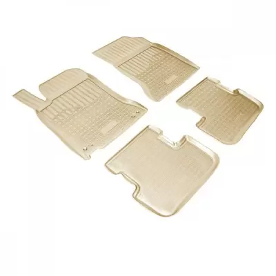Коврики салонные для Mercedes-Benz A (W177) 3D (2018)/Mercedes-Benz CLA (C118) 2019 (бежевый)