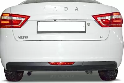 Накладка на задний бампер (НПС) LADA Vesta с 2015 на автомобиль от Интернет-Магазина Autoboks.kz